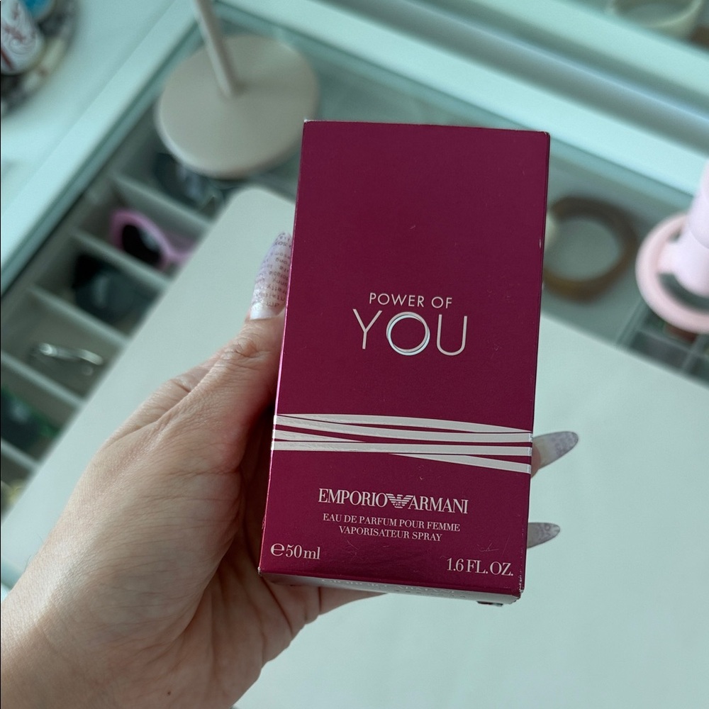 Emporio Armani Power of You - Berry Pink & Gold Accent Box